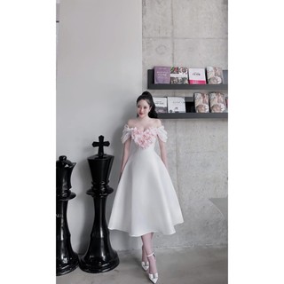 ĐẦM TAPTA HOA TRÁI TIM 3 MÀU