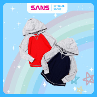 Áo hoodie dài tay cho bé nhà Sans áo bé trai thu đông 2-5T (size 11-20kg), chất vải dày dặn giữ nhiệt giữ ấm tốt