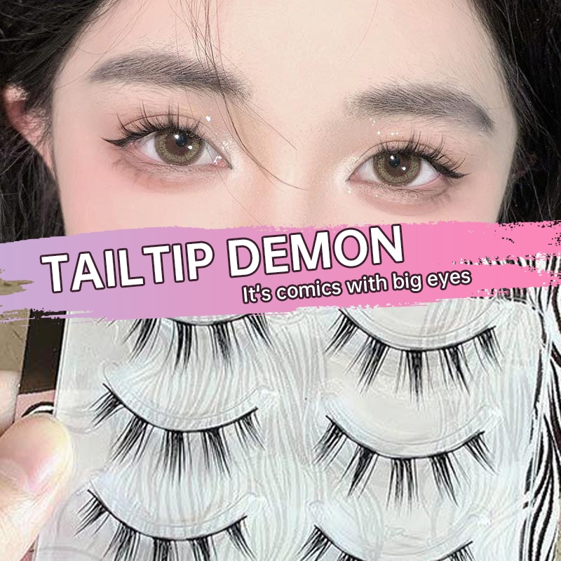 🎶Lông Mi Giả 5 Cặp Phong Cách Công Chúa 3D Tự Nhiên Siêu