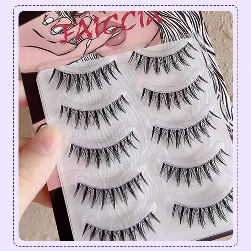 🎶Lông Mi Giả 5 Cặp Phong Cách Công Chúa 3D Tự Nhiên Siêu