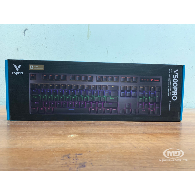 Phím cơ Rapoo V500 PRO Kết nối USB hoặc Bluetooth - Hàng Chính Hãng Bảo Hành 24 Tháng