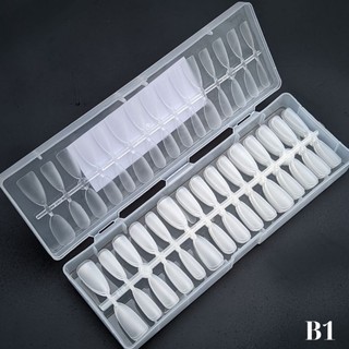 Móng úp MORS nhám sẵn form mỏng dẻo ôm sát móng có size đủ size làm nailbox tiện lợi