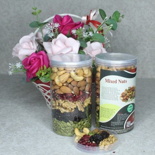 MIX HẠT DINH DƯỠNG GỒM NHÂN BÍ, NHO, ÓC CHÓ, HẠNH NHÂN, HẠT ĐIỀU. HÀNG DATE MỚI THƠM NGON  500G-1K