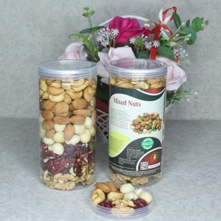 Mix nhân 4 loại hạt dinh dưỡng óc chó, macca, hạnh nhân hạt điều hàng mới , giòn, ngon 500-1kg