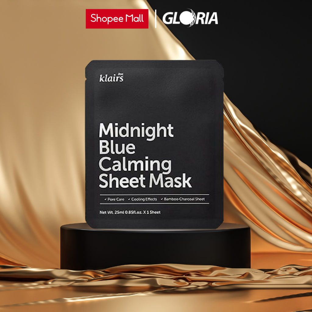 Mặt Nạ Làm Dịu Da Dear, Klairs Midnight Blue Calming Sheet Mask 25ml