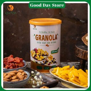 Hạt ngũ cốc granola siêu hạt không yến mạch,Granola Quê Việt 500 gram,hạt granola eat clean ăn kiêng - Good Day Store