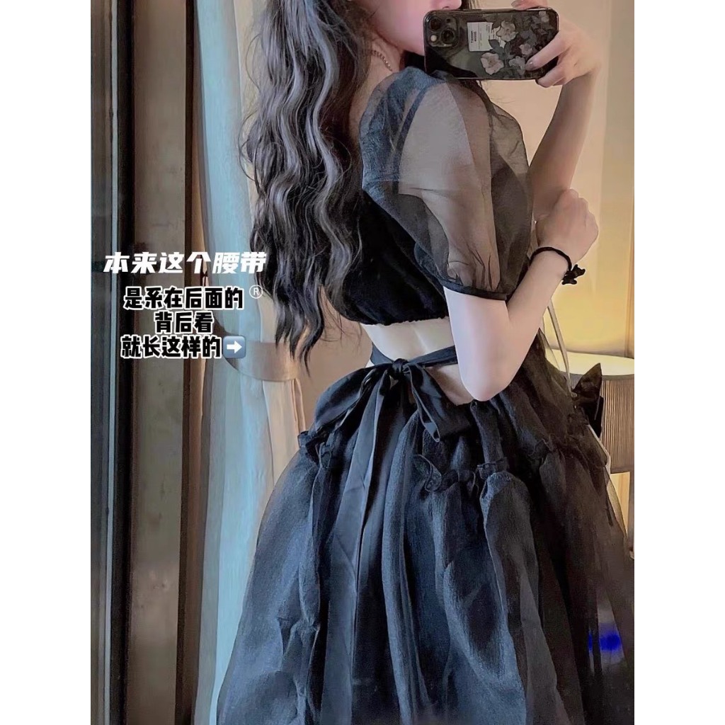 Đầm babydoll gấm xốp nơ lưng tay bồng 3 màu QUA TUẦN VỀ HÀNG LẠI💖 KÈM ẢNH THẬT