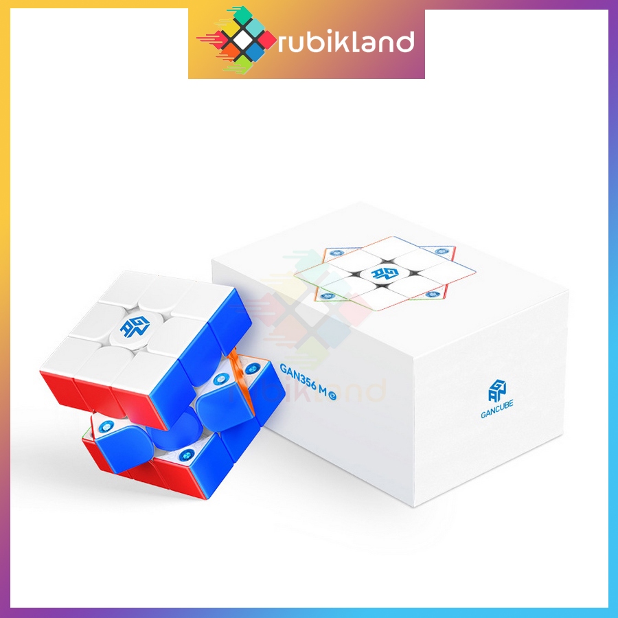 Rubik 3x3 Gan 356 ME 3x3 Magnetic Rubic 3 Tầng Có Nam Châm Gan 356M E Stickerless Đồ Chơi Trí Tuệ Trẻ Em 3x3x3