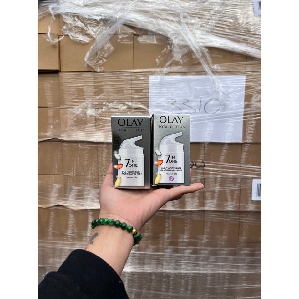 Kem Dưỡng Da Ban Ngày và Ban Đêm Olay Total Effects 50g dưỡng ẩm da giảm thâm sạm