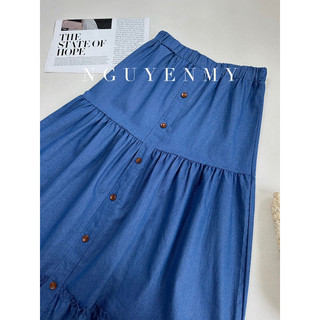 Áo thun Thái + chân váy denim ( Hình ảnh chính chủ by NguyenMy)