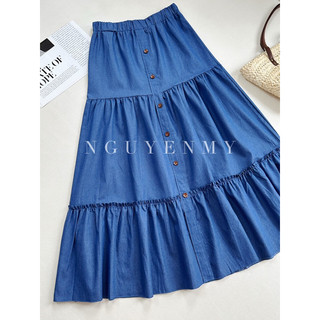 Áo thun Thái + chân váy denim ( Hình ảnh chính chủ by NguyenMy)