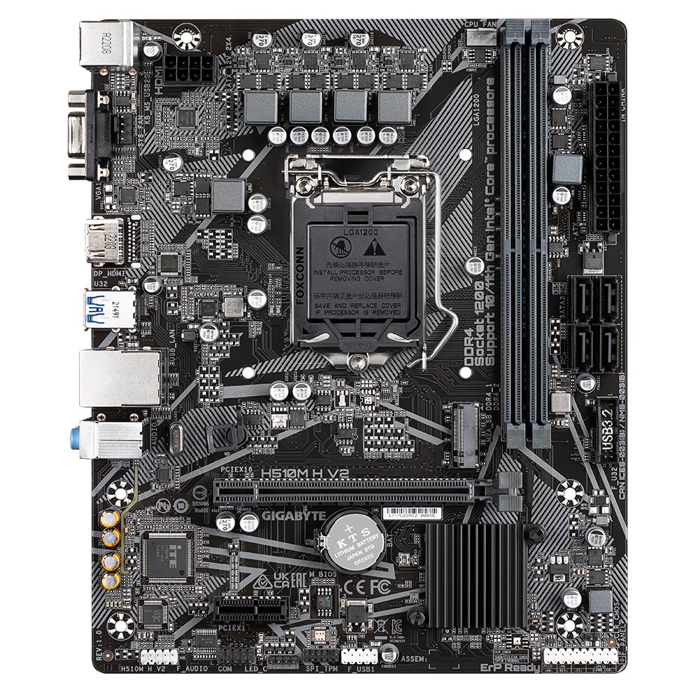 Mainboard Gigabyte H510M H V2 | Socket 1200, HDMI/VGA/DDR4/M2 - Viễn Sơn phân phối | BigBuy360 - bigbuy360.vn
