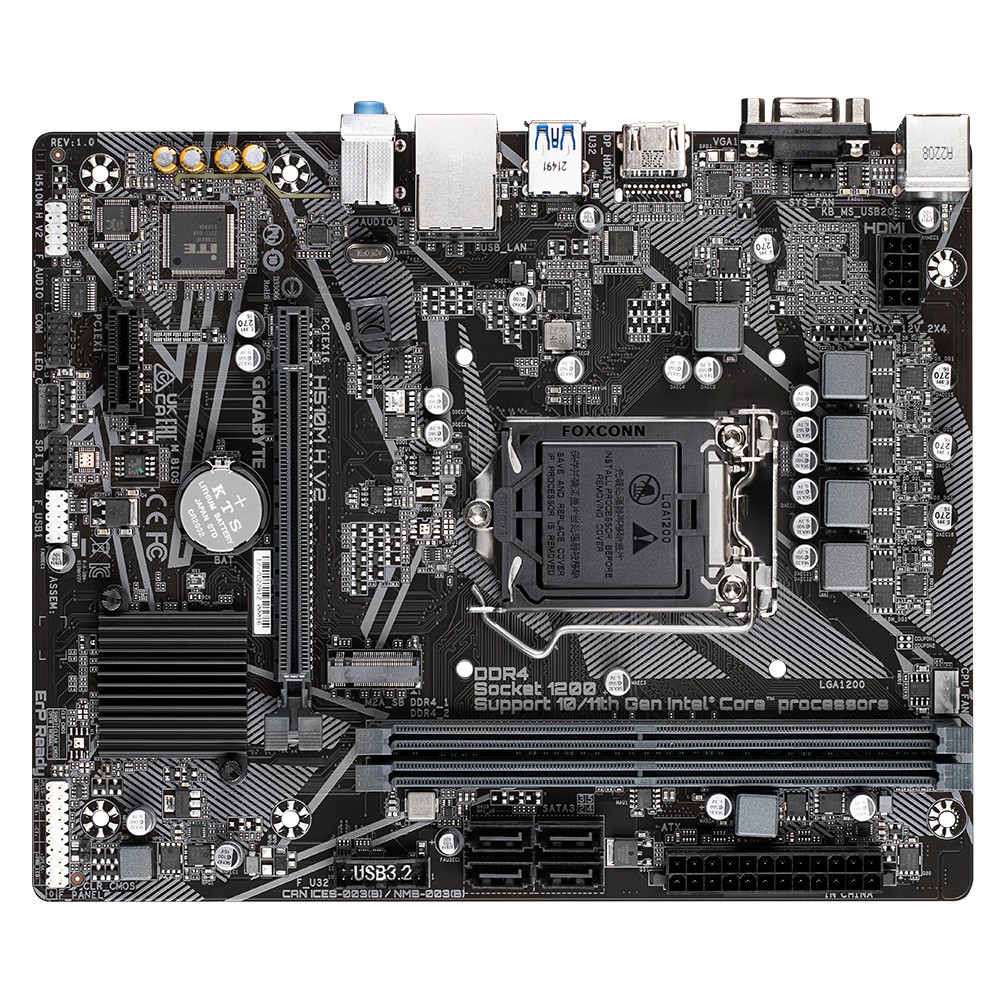 Mainboard Gigabyte H510M H V2 | Socket 1200, HDMI/VGA/DDR4/M2 - Viễn Sơn phân phối | BigBuy360 - bigbuy360.vn