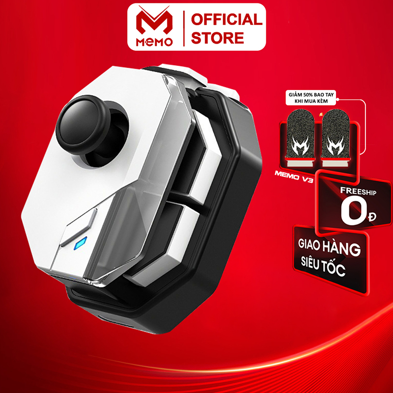 Tay cầm chơi game điện thoại MEMO MB02 joystick giúp ghìm tâm auto tap macro combo liên quân freefire tốc chiến pubg