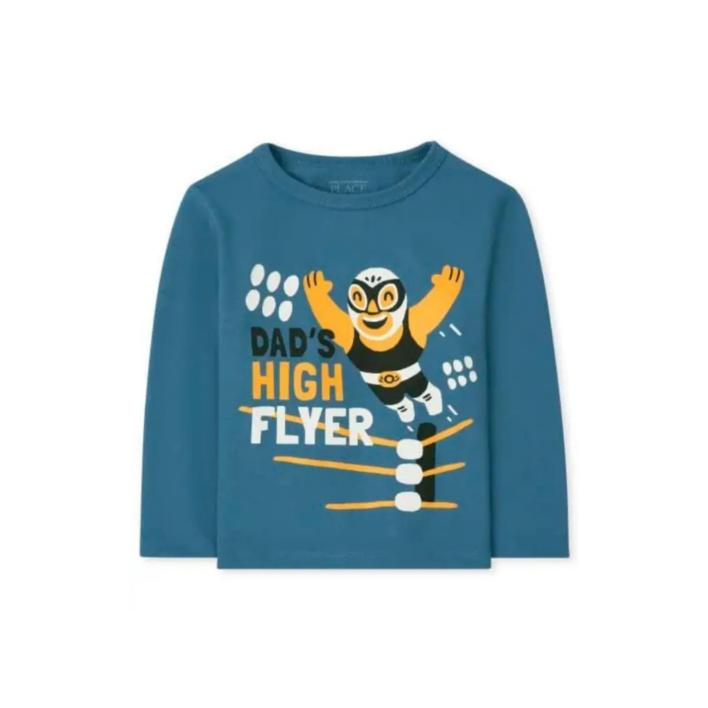 Áo thun dài tay trẻ em size nhí ngực in hình cổ tròn nhiều màu sắc