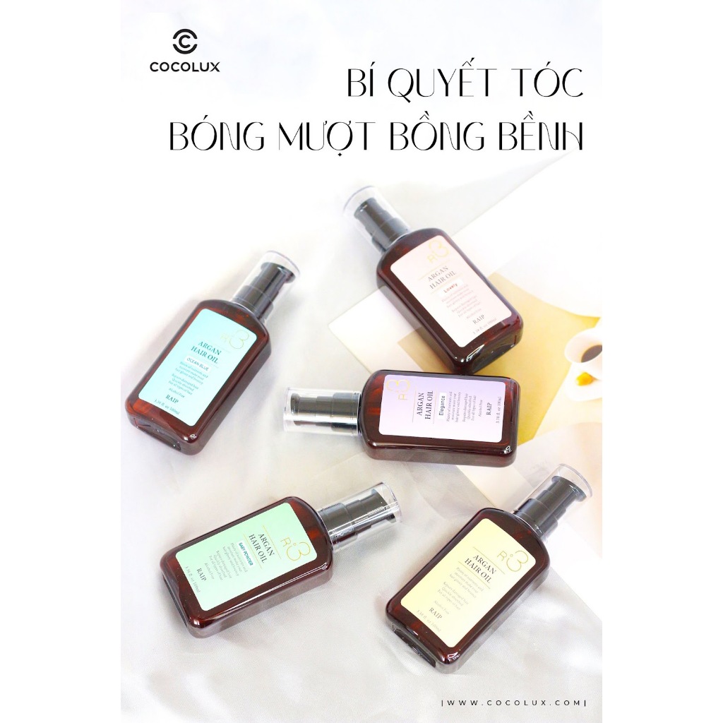 Tinh Dầu Dưỡng Tóc Bóng Mượt Raip R3 Argan Hair Oil 100ml