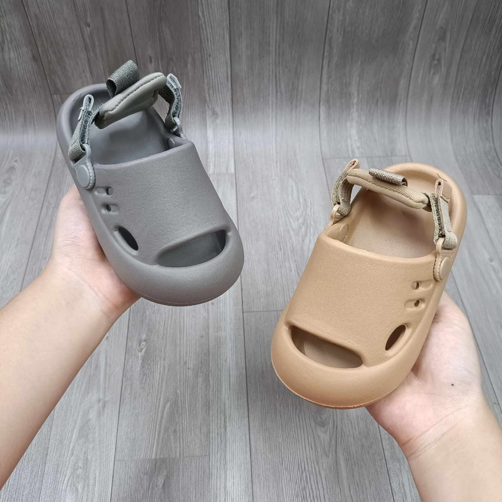 Sandal Xốp EVA Cho Bé Tập ĐI, Sandal siêu nhẹ chống trơn cho bé trai chân 15-18cm