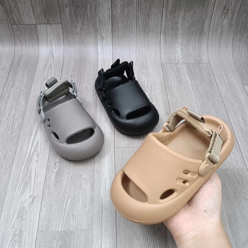 Sandal Xốp EVA Cho Bé Tập ĐI, Sandal siêu nhẹ chống trơn cho bé trai chân 15-18cm