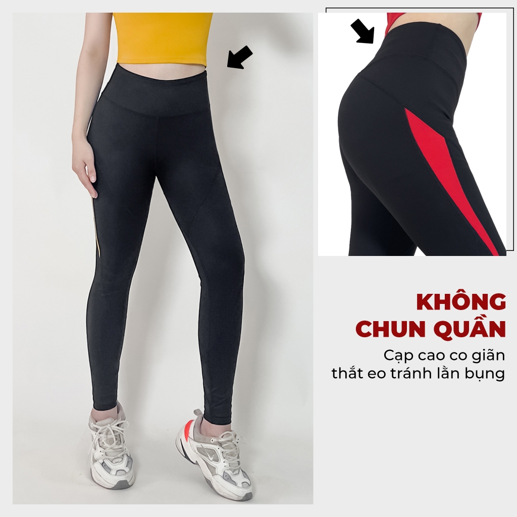 Quần legging thể thao cao cấp Gladimax Genmax GX20 cạp cao tôn dáng che khuyết điểm