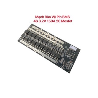 Mạch bảo vệ pin bms 4s 3.2v 150a 20 mosfet - mạch bms 4s 150a hệ pin 3.2v sạc xả chung cổng , chống chập tải đầu ra
