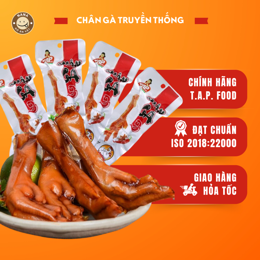 Chân Gà Truyền thống Giòn Dai Thơm Ngon Đảm Bảo An Toàn Vệ Sinh, T.A.P Food, Ăn Vặt Nana