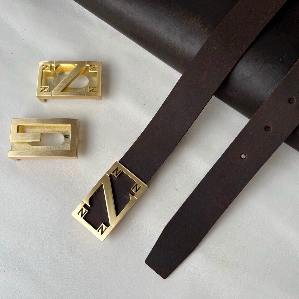 Thắt Lưng Nam Da Bò Sáp Mộc 1 Lớp Nguyên Tấm Cao Cấp Khóa Hợp Kim Chống Rỉ, Dây Nịt Thắt Lưng Nam Da Bò DB25