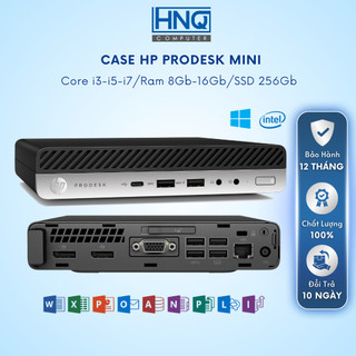 Máy Tính Case Mini Đồng Bộ HP EliteDesk 800 G3 35W, Mini PC HP Intel i3 6100, i5-6500, i7 6700 2.5Ghz 8GB - HNQ Computer