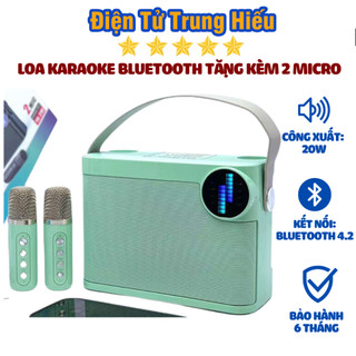 Loa bluetooth karaoke YS-210/ YS-91 công xuất lớn, Không Dây Kèm Loa Bắt Âm Tốt ,bảo hành 6 tháng