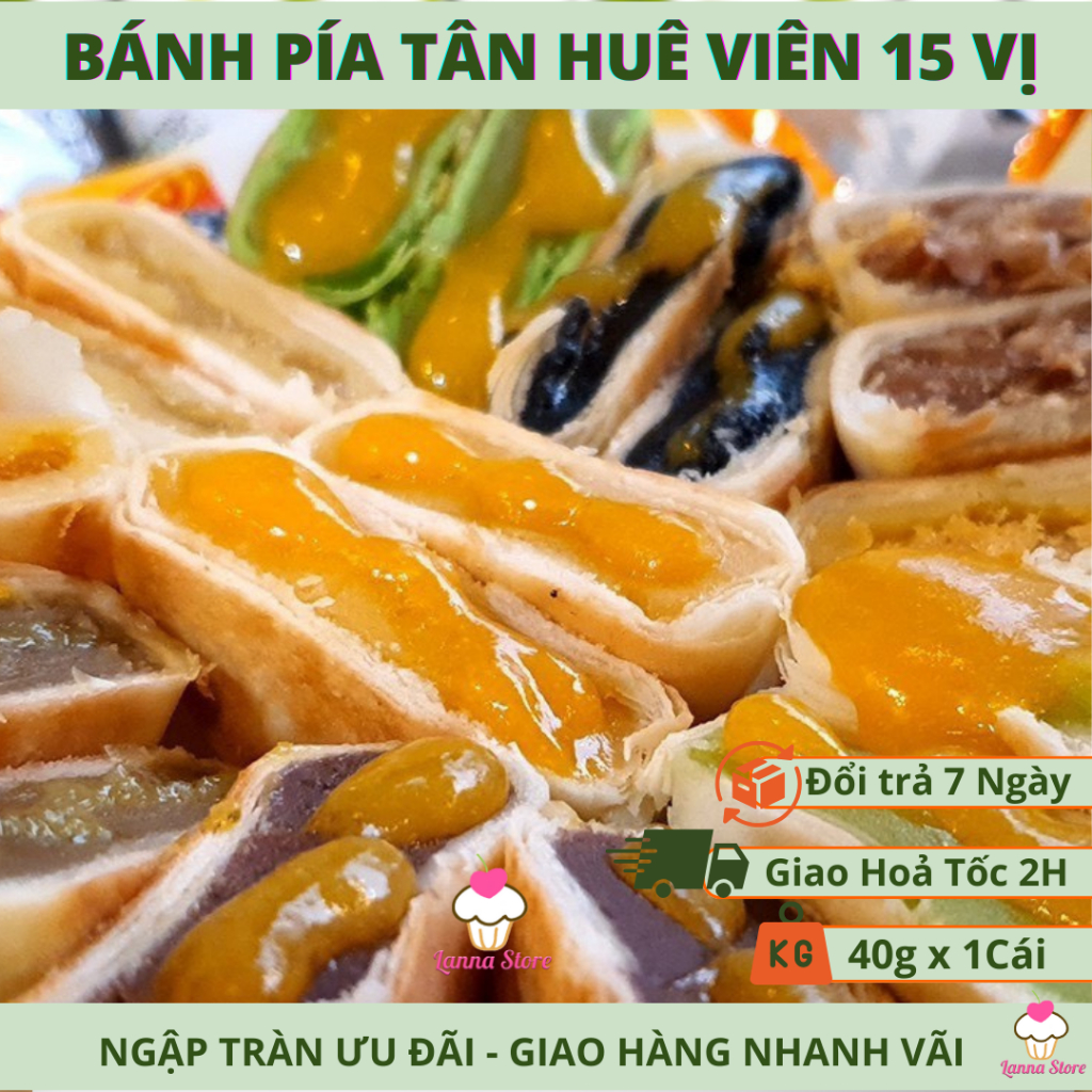 [ Đủ 15 Vị ] Bánh Pía Kim Sa, Chay Mini, Bánh Bía Tân Huê Viên