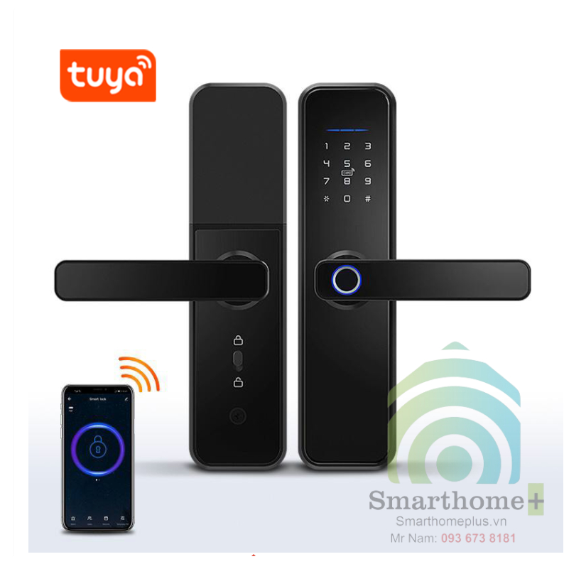 Khóa Cửa Gỗ Thông Minh Wifi Điều Khiển Qua App Tuya SHP-DL7