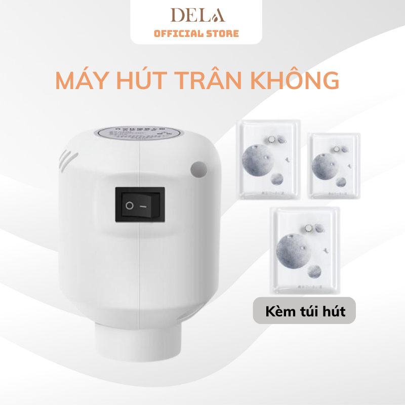 Máy hút chân không DELADEP, hút chân không quần áo bơm điện cầm tay mini hút chân không quần áo, chăn gối MCK01