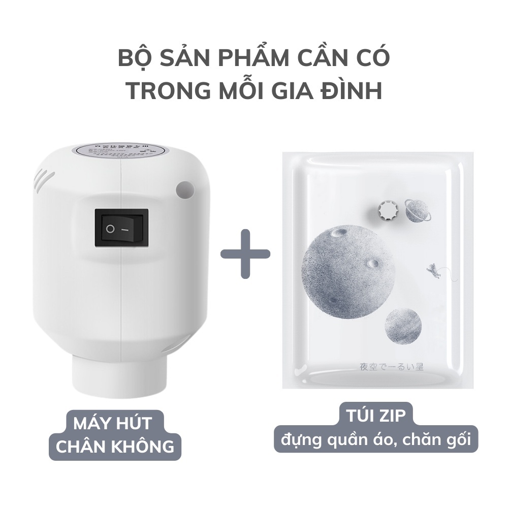 Máy hút chân không DELADEP, hút chân không quần áo bơm điện cầm tay mini hút chân không quần áo, chăn gối MCK01