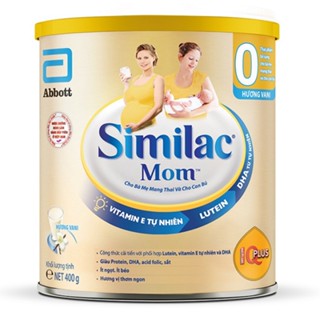 Sữa similac mom Lon 400g date  cho bà bầu Hương Vani [12/2025]