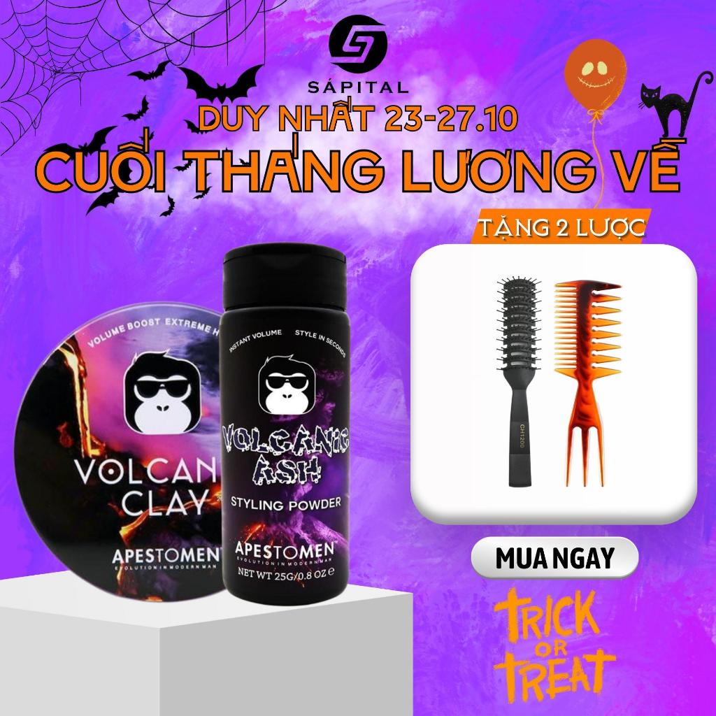 Volcanic Clay và Bột Tạo Phồng Tóc Volcanic Ash Styling Powder