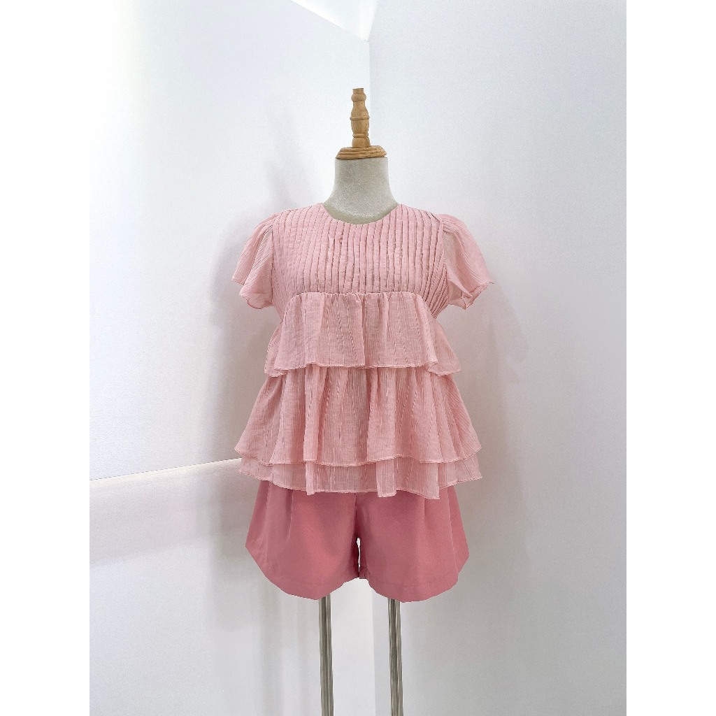 Set Áo Voan Tơ Cánh Tiên Quần Đùi Mã SP T40