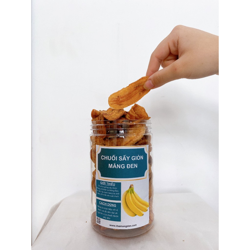 Chuối Sấy Giòn Không Đường The Măng Đen 250g Đặc Sản Măng Đen Kon Tum