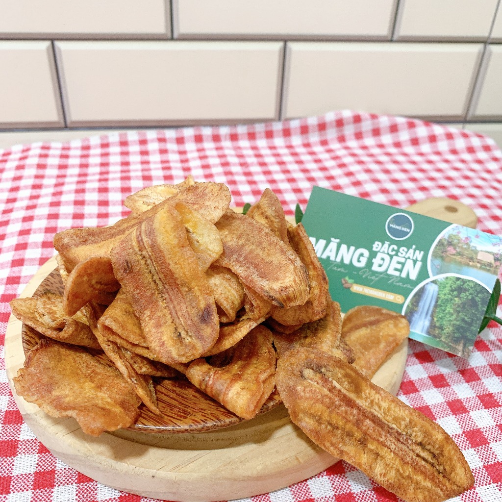 Chuối Sấy Giòn Không Đường The Măng Đen 250g Đặc Sản Măng Đen Kon Tum