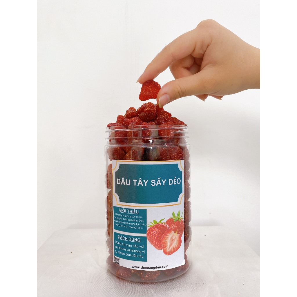 Dâu Tây Sấy Dẻo Không Đường The Măng Đen 250g Đặc Sản Măng Đen Kon Tum