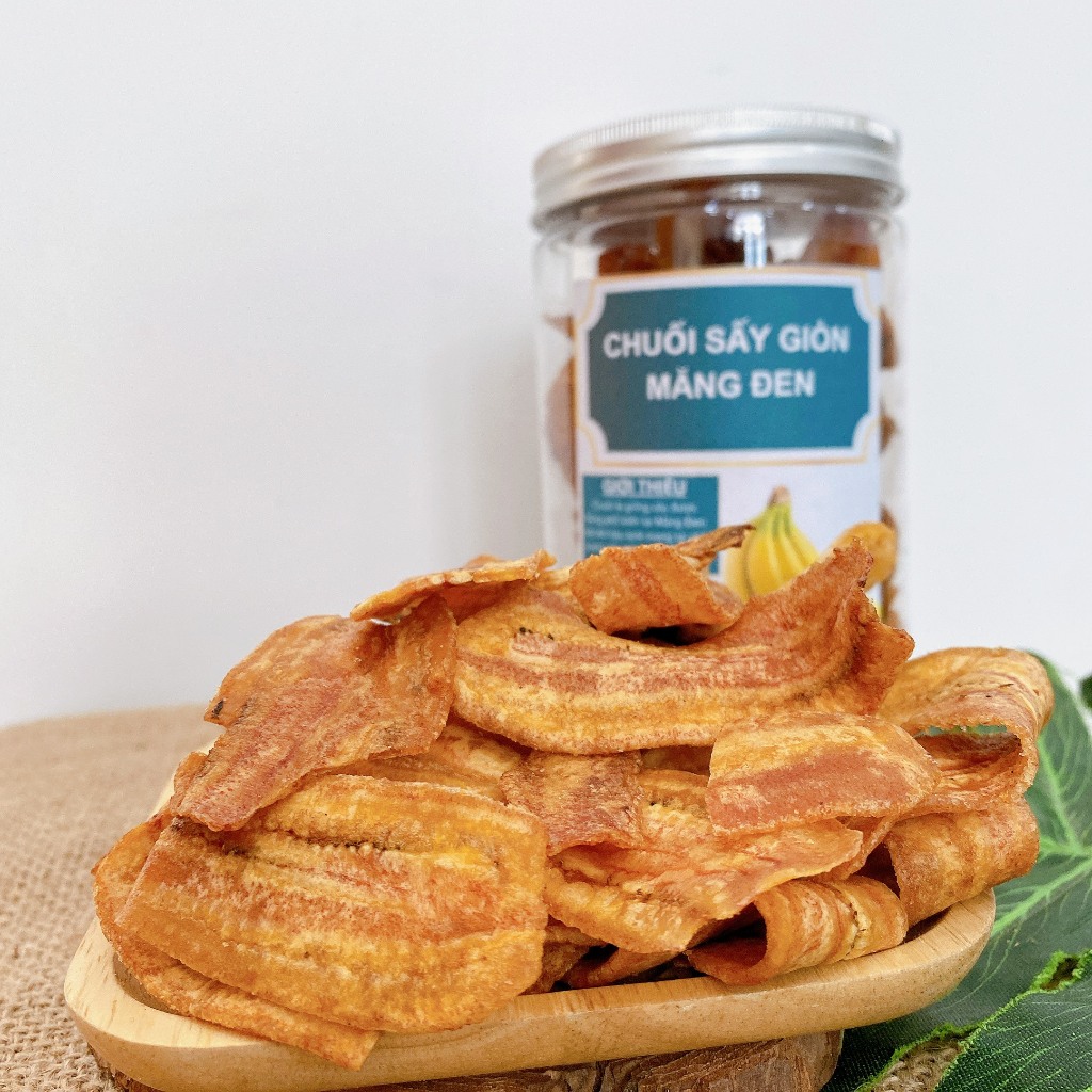 Chuối Sấy Giòn Không Đường The Măng Đen 250g Đặc Sản Măng Đen Kon Tum