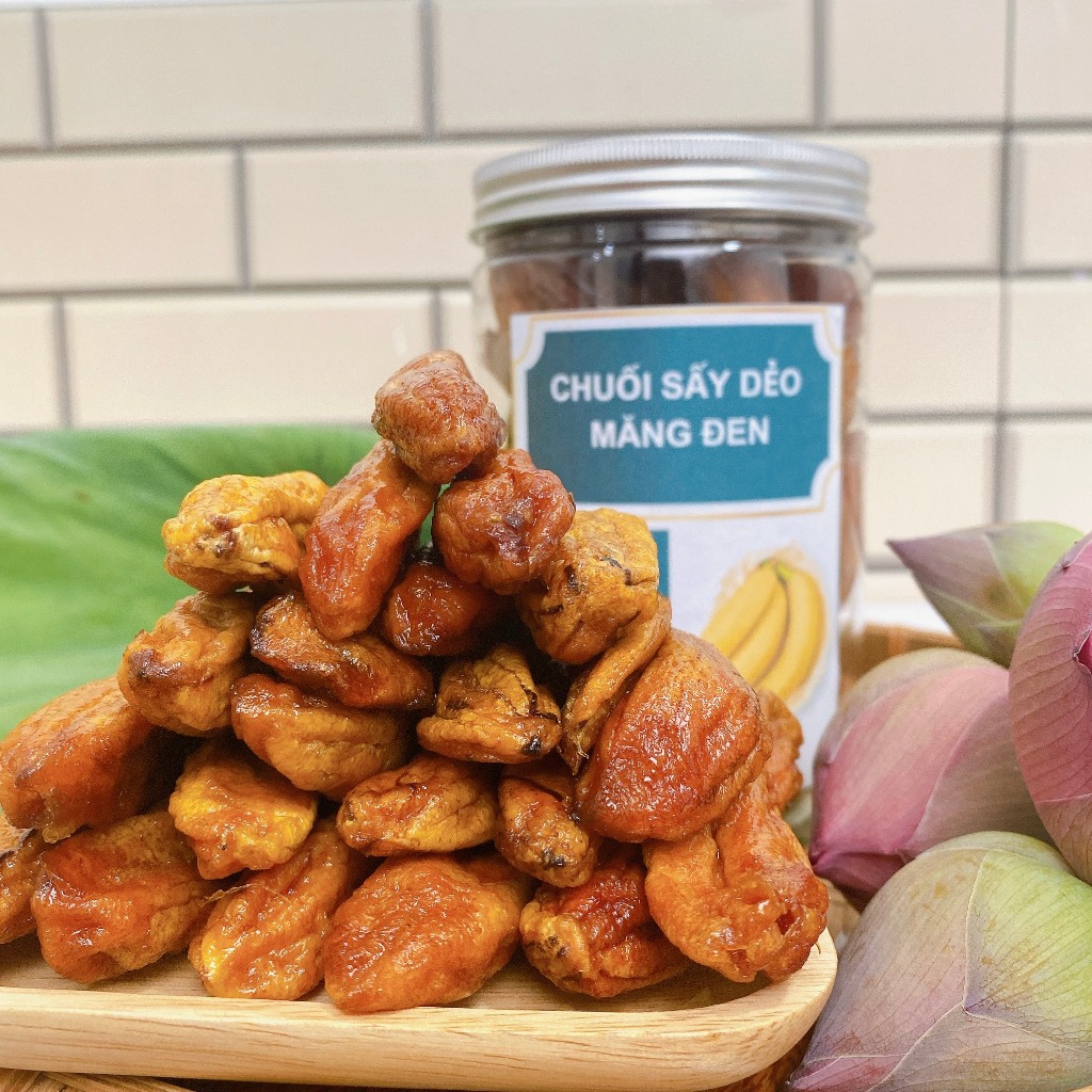 Chuối Sấy Dẻo Không Đường The Măng Đen 250g Đặc Sản Măng Đen Kon Tum