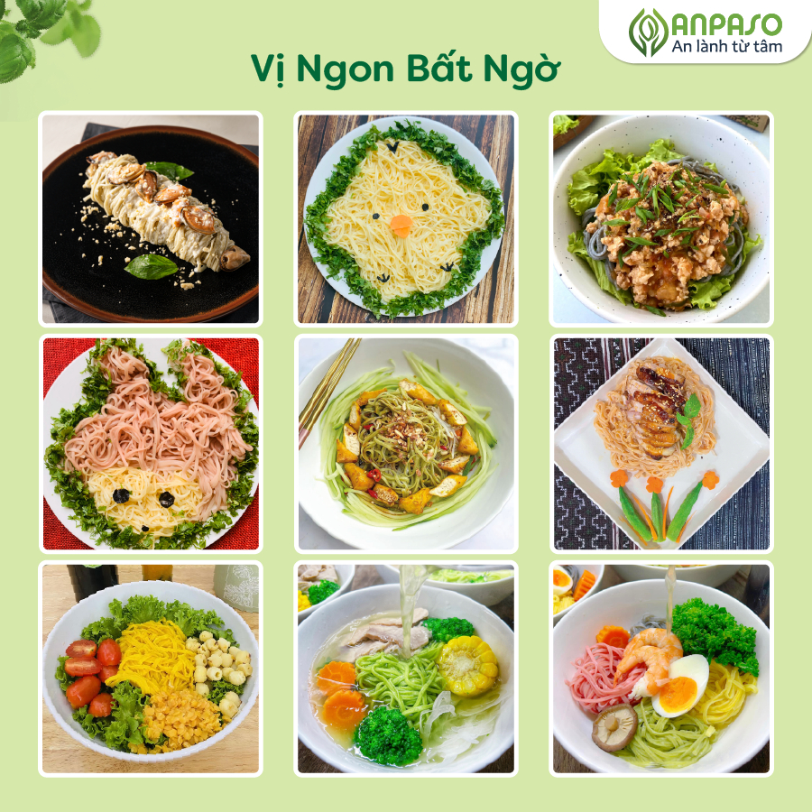 Mì Ăn Dặm Anpaso Rau Củ Hữu Cơ / Organic, Đồ ăn dặm cho bé 6 tháng, Mỳ ăn dặm Kiểu Nhật, Bổ Sung Chất Xơ