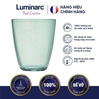 Bộ 6 ly thấp thuỷ tinh luminarc concepto stripy green 310ml - lucoq8709