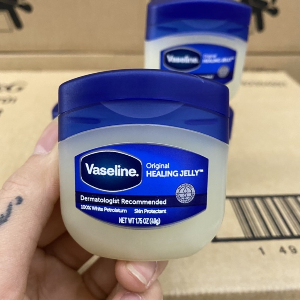 Sáp Dưỡng Ẩm Vaseline Mỹ 100% Pure Petroleum Jelly Original 49g, 368g - Đa Năng