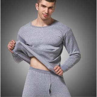  Bộ quần áo giữ nhiệt nam ôm sát cơ thể ấm áp chất nỉ bông co dãn 4 chiều bo chân tay 