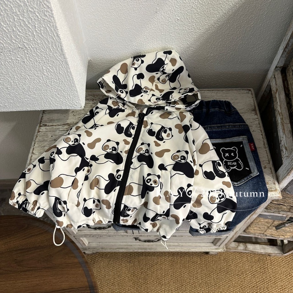 Áo khoác gió cho bé trai HK KIDS, áo khoác jacket chất thô gió giữ ấm mùa đông cho bé từ 3 đến 8 tuổi )