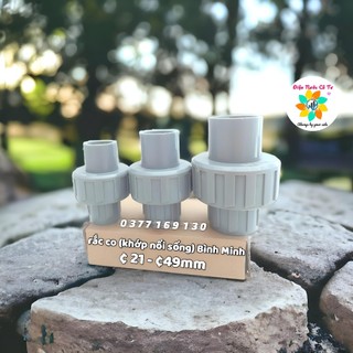 Rắc co - khớp nối sống pvc bình minh phi 21 27 34 42 49