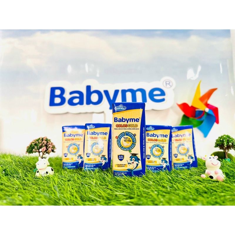 Sữa Bột Babyme Colos Gold Pha Sẵn 110ml [2 lốc*4 hộp/lốc) date mới, giúp trẻ tiêu hoá tốt và tăng cân khoẻ mạnh