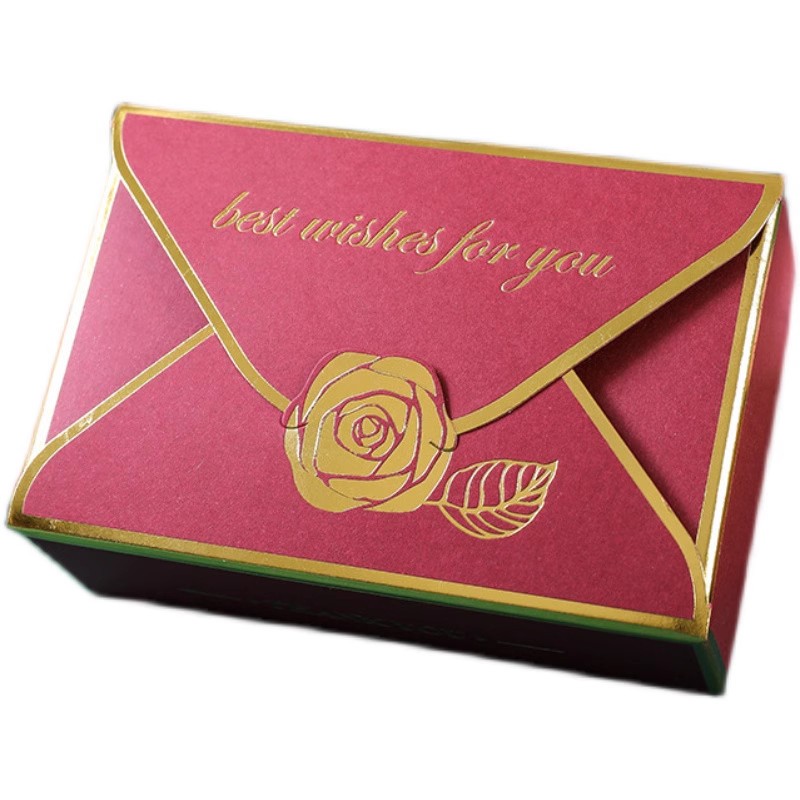 Hộp quà tặng mini Rose Envelope nhiều màu 10.5*7*3.5cm