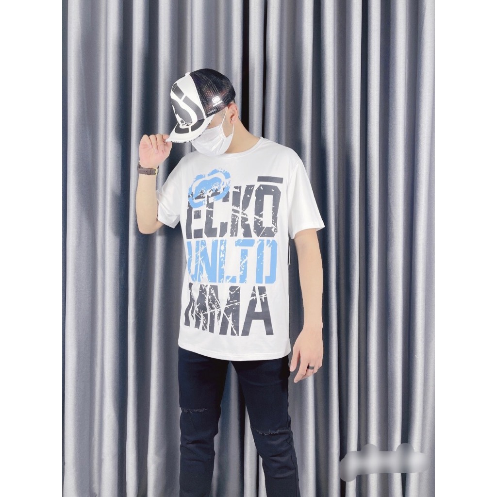 Áo thun ông địa AFF  áo thun nam ecko logo dập chữ vàng  Áo thun ông địa AFF  áo