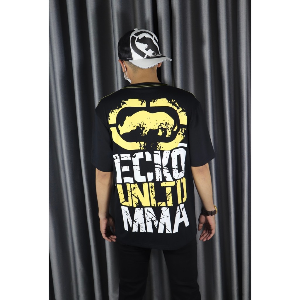 Áo thun ông địa AFF  áo thun nam ecko logo dập chữ vàng  Áo thun ông địa AFF  áo